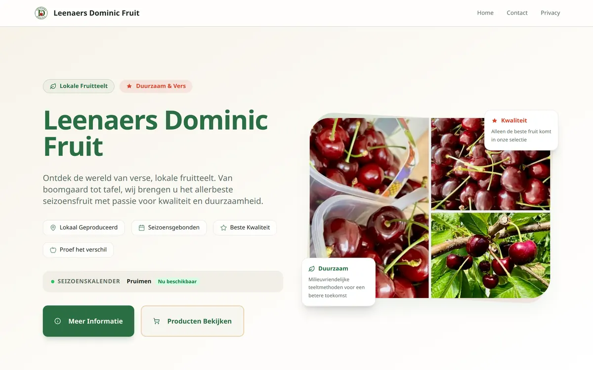 Screenshot fruitteelt-dominic.be